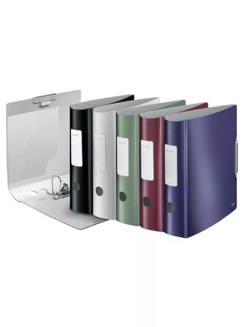 LEITZ Iratrendező, 82 mm, A4, PP, LEITZ "180 Active Style", kristályfehér