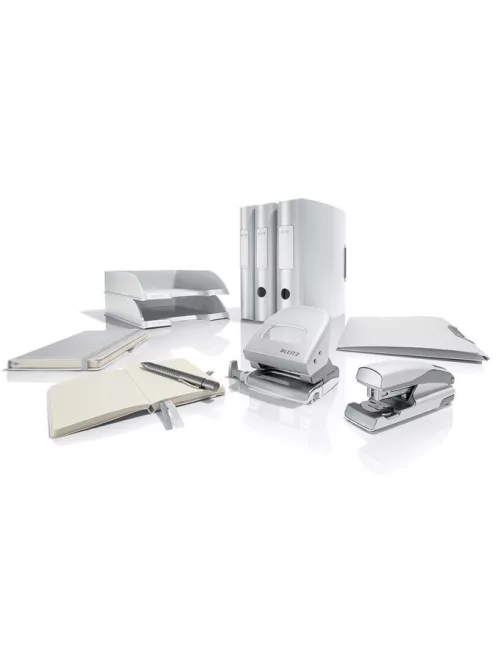 LEITZ Iratrendező, 82 mm, A4, PP, LEITZ "180 Active Style", kristályfehér