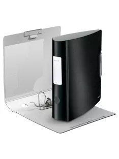  LEITZ Iratrendező, 82 mm, A4, PP, LEITZ "180 Active Style", szaténfekete