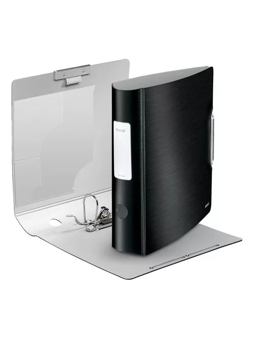 LEITZ Iratrendező, 82 mm, A4, PP, LEITZ "180 Active Style", szaténfekete