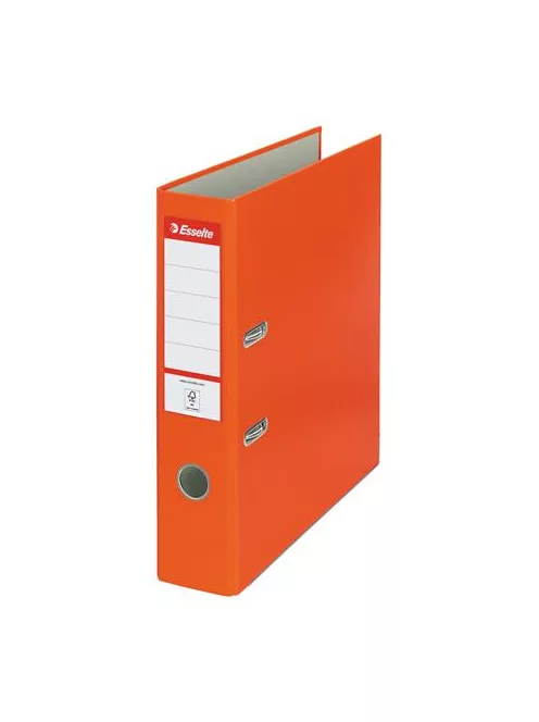 ESSELTE Iratrendező, 75 mm, A4, PP/karton, élvédő sínnel, ESSELTE "Economy", narancssárga