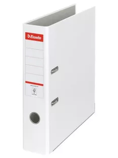   ESSELTE Iratrendező, 75 mm, A4, PP/karton, élvédő sínnel, ESSELTE "Economy", fehér
