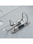 ESSELTE Iratrendező, 75 mm, A4, PP/karton, élvédő sínnel, ESSELTE "Economy", zöld