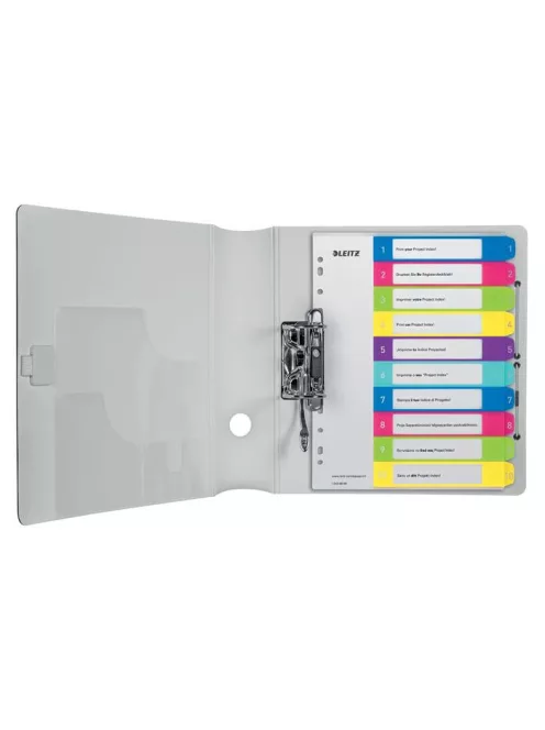 LEITZ Regiszter, műanyag, A4 Maxi, 1-10, LEITZ "Wow"