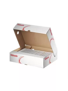   ESSELTE Archiválódoboz, A4, 80 mm, karton, felfelé nyíló, ESSELTE "Standard", fehér