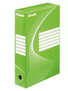   ESSELTE Archiválódoboz, A4, 80 mm, karton, ESSELTE "Boxycolor", zöld