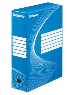   ESSELTE Archiválódoboz, A4, 100 mm, karton, ESSELTE "Boxycolor", kék