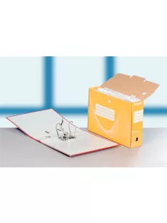   ESSELTE Archiválódoboz, A4, 100 mm, karton, ESSELTE "Boxycolor", sárga