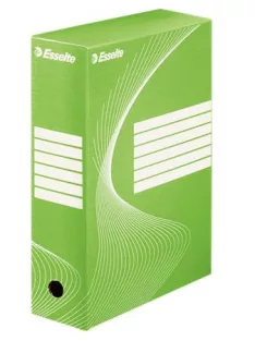   ESSELTE Archiválódoboz, A4, 100 mm, karton, ESSELTE "Boxycolor", zöld