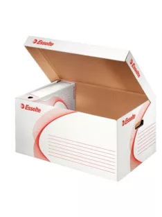   ESSELTE Archiválókonténer, karton, felfelé nyíló, ESSELTE "Standard", fehér