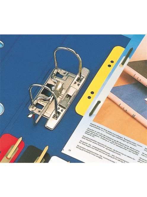 ESSELTE Lefűzőlapocska, PP, ESSELTE, vegyes színek