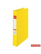 ESSELTE Gyűrűs könyv, 4 gyűrű, 42 mm, A4, PP, ESSELTE "Standard", Vivida sárga