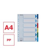 ESSELTE Regiszter, műanyag, A4, 6 részes, ESSELTE