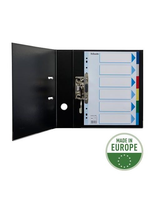 ESSELTE Regiszter, műanyag, A4, 6 részes, ESSELTE