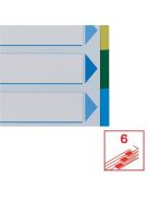 ESSELTE Regiszter, műanyag, A4, 6 részes, ESSELTE