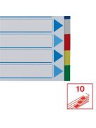 ESSELTE Regiszter, műanyag, A4, 10 részes, ESSELTE
