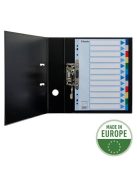 ESSELTE Regiszter, műanyag, A4, 12 részes, ESSELTE