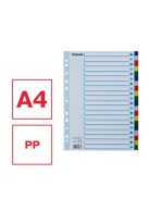ESSELTE Regiszter, műanyag, A4, 20 részes, ESSELTE