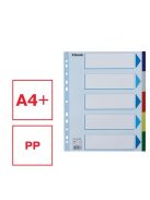 ESSELTE Regiszter, műanyag, A4 Maxi, 5 részes, ESSELTE