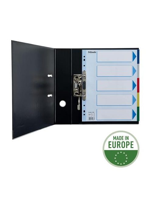 ESSELTE Regiszter, műanyag, A4 Maxi, 5 részes, ESSELTE