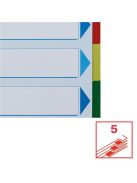 ESSELTE Regiszter, műanyag, A4 Maxi, 5 részes, ESSELTE