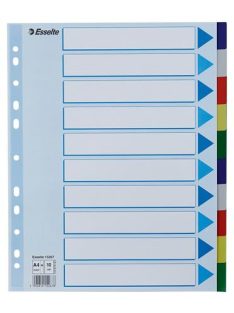 ESSELTE Regiszter, műanyag, A4 Maxi, 10 részes, ESSELTE