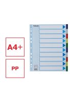 ESSELTE Regiszter, műanyag, A4 Maxi, 10 részes, ESSELTE