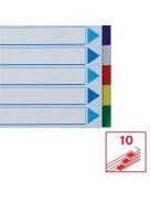 ESSELTE Regiszter, műanyag, A4 Maxi, 10 részes, ESSELTE