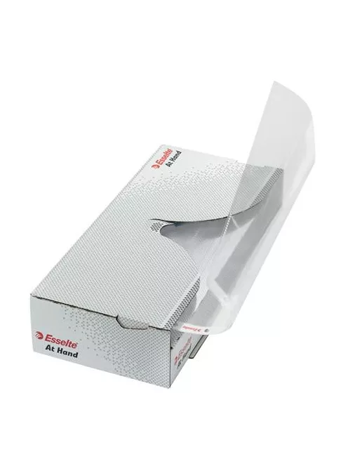 ESSELTE Genotherm, lefűzhető, A4, 55 mikron, víztiszta felület, adagolóban, ESSELTE "At Hand"