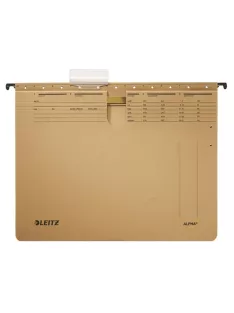   LEITZ Függőmappa, gyorsfűzős, karton, A4, LEITZ "Alpha", natúr