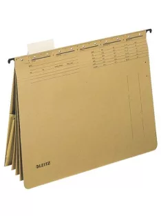   LEITZ Függőmappa, gyorsfűzős, karton, A4, LEITZ "Alpha kombi", natúr