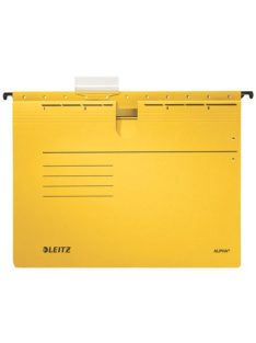   LEITZ Függőmappa, gyorsfűzős, karton, A4, LEITZ "Alpha", sárga