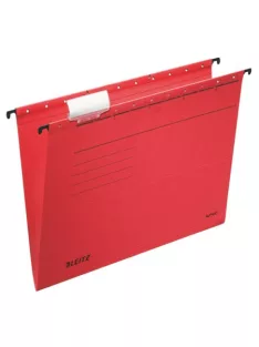   LEITZ Függőmappa, karton, A4, LEITZ "Alpha Standard", piros