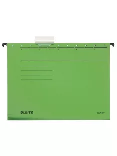   LEITZ Függőmappa, karton, A4, LEITZ "Alpha Standard", zöld