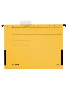   LEITZ Függőmappa, oldalvédelemmel, karton, A4, LEITZ "Alpha", sárga