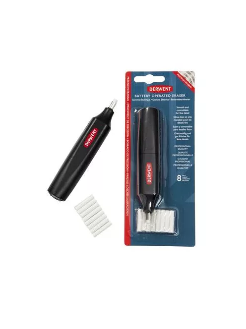 DERWENT Radírstift, elemes, csereheggyel, DERWENT