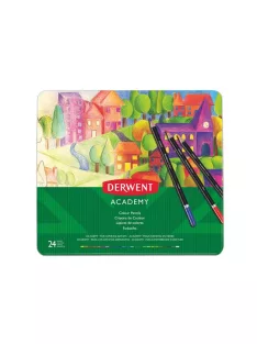   DERWENT Színes ceruza készlet, fém doboz, DERWENT "Academy", 24 különböző szín