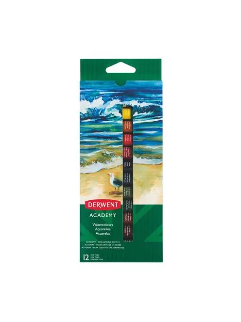 DERWENT Tempera készlet, 12 darabos, 12 ml, DERWENT "Academy"