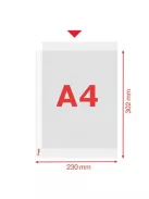 ESSELTE Genotherm, lefűzhető, A4, 85 mikron, narancsos felület, ESSELTE "Standard"