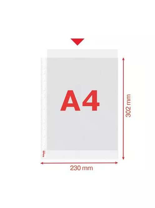 ESSELTE Genotherm, lefűzhető, A4, 85 mikron, narancsos felület, ESSELTE "Standard"