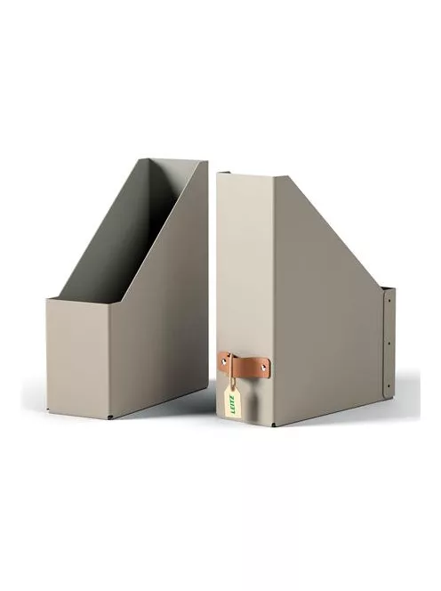 LEITZ Iratpapucs, karton, 100 mm, LEITZ "Puro", homokbézs