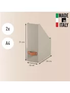 LEITZ Iratpapucs, karton, 100 mm, LEITZ "Puro", homokbézs