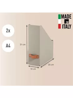   LEITZ Iratpapucs, karton, 100 mm, LEITZ "Puro", homokbézs