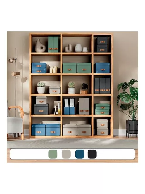 LEITZ Iratpapucs, karton, 100 mm, LEITZ "Puro", homokbézs