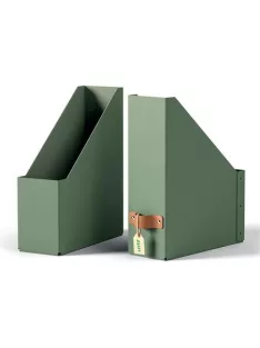   LEITZ Iratpapucs, karton, 100 mm, LEITZ "Puro", zsályazöld