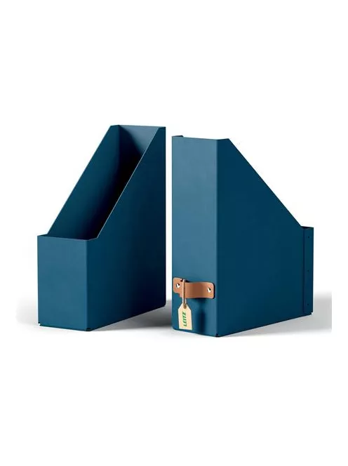 LEITZ Iratpapucs, karton, 100 mm, LEITZ "Puro", óceánkék