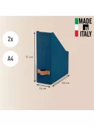 LEITZ Iratpapucs, karton, 100 mm, LEITZ "Puro", óceánkék