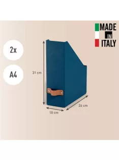   LEITZ Iratpapucs, karton, 100 mm, LEITZ "Puro", óceánkék