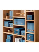 LEITZ Iratpapucs, karton, 100 mm, LEITZ "Puro", óceánkék