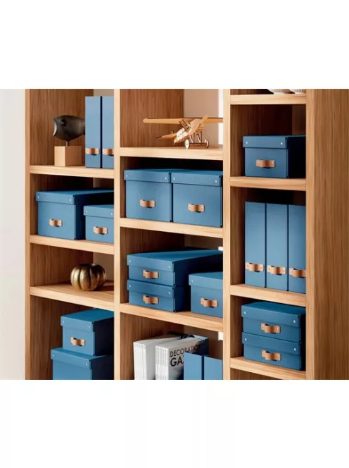 LEITZ Iratpapucs, karton, 100 mm, LEITZ "Puro", óceánkék